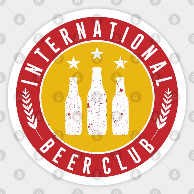 International Beer Club Sticker by MZeeDesigns